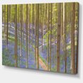 thumbnail image 2 of Blooming Bluebell Forest Panorama - Landscape Canvas Art Print, 2 of 4