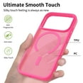 thumbnail image 2 of ELEHOLD Ultra-Thin Magnetic Case For iPhone 17 Pro, Shockproof TPU Frame Hard PC Back Matte Anti-Fingerprint Protective Magnetic Protective Case For iPhone 17 Pro,Rose, 2 of 6