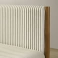 thumbnail image 6 of Vichy Rubberwood Platform Bed in Light Walnut, Queen, 6 of 7