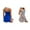 D-Grey 1PCS & Blue 1PCS, variant on (2-Pack) Kcodviy Women's Pajamas Suspender Nigh Gowns Nightdress Pajamas Ladies Night Shirt Sleepwear Shirts for Women Sleepwear Ladies Candlesticks Nightgown