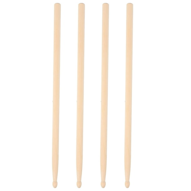 pares de baquetas de madera para batería 5A, baquetas de madera natural, baquetas clásicas para práctica e interpretación