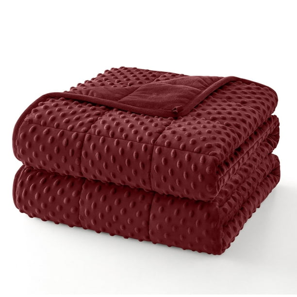Manta con peso Topcee Minky Dots para adultos 6.8 kg 122x183 cm