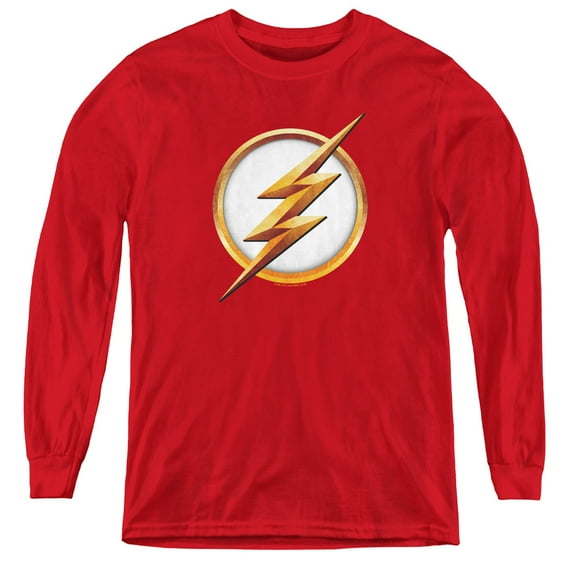 Flash - Season 4 Logo - Youth Long Sleeve Shirt - Medium