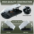thumbnail image 6 of 13 FT ³ White Cargo Box, Hard Shell ABS Roof Cargo Carrier with Security Key, 56"x 30"x 13.7", 6 of 13
