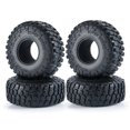 thumbnail image 1 of Vogacara RCGOFOLLOW-neumáticos de ruedas sobre orugas de 1,9 pulgadas, 120mm de diámetro, 52mm de ancho, 1/10 SCX10 D90 TRX4 TF2 CC01 Capra Kits de construcción modelo Negro, 1 of 6