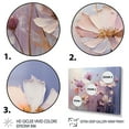 thumbnail image 3 of Designart "Meadow delicate Meadow An" Floral Floater Framed Wall Decor, 3 of 7