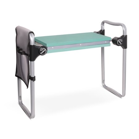 Upgraded Garden Kneeler and Seat  Gardening Stool Kneeling Bench for Gardening with Tool Pouch  Wider&Softer EVA Kneeling Pad  Gardening Gifts for Parents Seniors  Lightweight & Heavy Duty