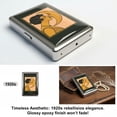 thumbnail image 2 of Vintage-Style Versatile Card & Cash Case with RFID Protection,Art Deco Metal Credit Card Holder with RFID Blocking,Vintage Slim Wallet Case for Cash, Business Cards and Essentials, 2 of 5