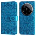 thumbnail image 1 of Funda tipo cartera GANGXUN para Xiaomi 14 Ultra , diseño girasol, cuero PU, soporte, cierre magnético, tarjetero, 1 of 5