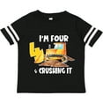 thumbnail image 3 of Inktastic I'm 4 and Crushing It Construction 4th Birthday Boys or Girls Toddler T-Shirt, 3 of 5