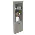 thumbnail image 2 of Inval  Corner Bookcase in Smoke Oak Engineered Wood, 2 of 8
