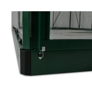 Palram - Canopia Hybrid 6' x 4' Polycarbonate/Aluminum Walk-In Greenhouse – Green - with Roof Vent