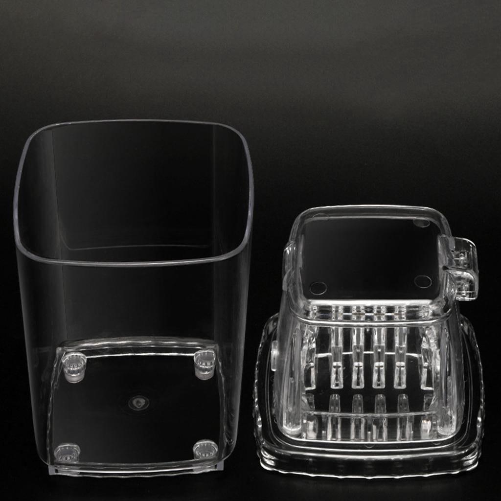 Portable Manual Ice Crusher Shredding Machine mini house Snow Breaker Fast Crushing BPA for Store Cafe clear