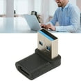thumbnail image 1 of Ángulo Recto USB C A USB A Adaptador, USB ONU Adaptador Femenino de Male A Material Tipo C de 10 Gbps ABS Enchufar y Jugar para PC, 1 of 7