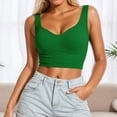 thumbnail image 2 of Fgnfyis Women Tank Tops Ribbed Athletic Workout Yoga Racerback Camisole Lightweight Wicking Activewear Sleeveless Top Summer Tops for Women Light Green L, 2 of 5