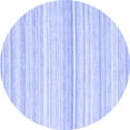 thumbnail image 1 of Ahgly Company Indoor Round Abstract Blue Contemporary Area Rugs, 6' Round, 1 of 4