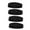 Black, variant on LOLIPPYY 4-Pack Cotton Sports Headbands Sweat Absorbing Moisture Wicking Athletic Hair Bands for Men and Women - Black