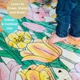 thumbnail image 5 of JumpOff Jo Large Foldable Kids Foam Play Mat, Padded Baby Floor Mat, 70 x 59 in - Tulip Fields, 5 of 9