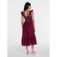 thumbnail image 2 of Time and Tru Women's and Women's Plus Sleeveless Smocked Cotton Midi Dress, Sizes XS-4X, 2 of 4