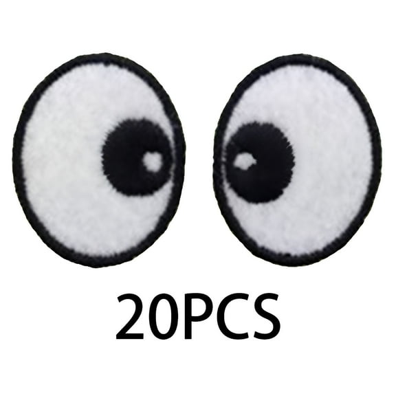 AUQ 20Pcs Iron on Patches Tight Stitch Iron on Patches for Clothes Flat Tatami Patches for Jackets Style1