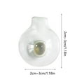 thumbnail image 3 of 2025 New Mini Bud Vases for Fridge - Glass Flower Vases, Cute 3D Tiny Vase for Refrigerator, Kitchen, Office & Locker Decoration (Set of 5), 3 of 7