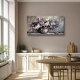 thumbnail image 2 of HFDF Large Wall Art for Living Room, Still Life Flowers Canvas Prints, Purple Floral Botanical Decor Paintings, Modern Aesthetic Pictures Wall Decor, Farmhouse Kitchen Artwork 16x12inch Framed, 2 of 7