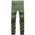 thumbnail image 2 of SkylineWears Men's Fit Durable Casual Fashion Drill Jeans Pants Trousers SK06 Green 36X30, 2 of 2