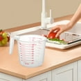 thumbnail image 3 of 1000ML Plastic Measuring Cup with Handle Spout Scale BPA Free Cooking Baking Liquid Flour Powder Measurement Cup Kitchen Gadgets, 3 of 8