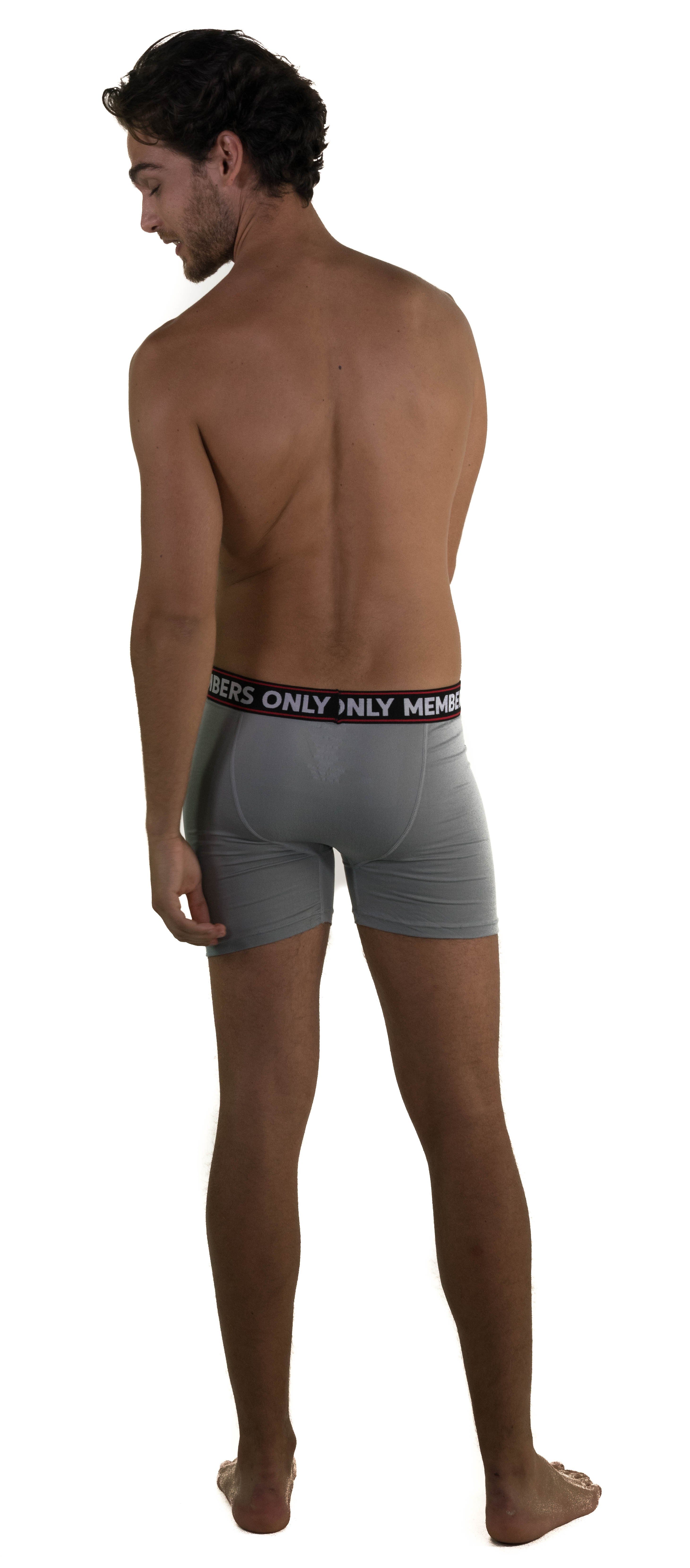 Men's Spandex Athletic Stripe Boxer Briefs – Members Only®