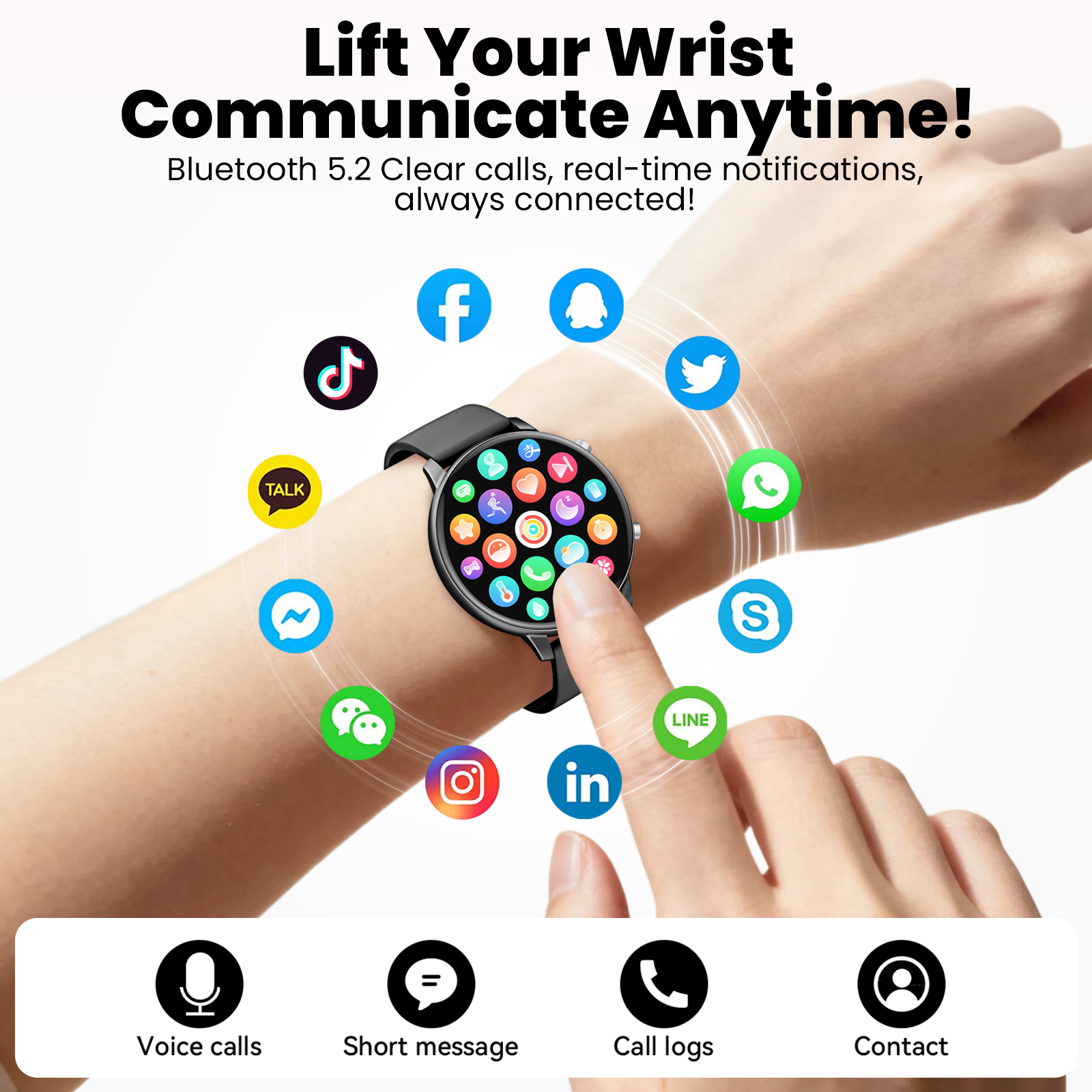 Joautrial Smart Watch 1.39" Fitness Tracker photo 2
