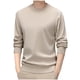 thumbnail image 2 of Blusas y camisas de manga larga con cuello redondo para hombre, ropa deportiva para el hogar, pijamas, camisetas de color liso, blusa deportiva para hombre, poliéster, 2 of 6