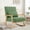 Green, variant on SAETSFEG Rocking Chair Modern Upholstered Glider Rocker Chairs with Wood Legs Armchair for Small Spaces Indoor Living Room Bedroom,Grey