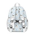 thumbnail image 3 of Pug and Footprints Backpack for School,Cute School Bag,Schoolbag with Adjustable Shoulder Straps & Padded Back,15"x11.42"x5.5", 3 of 6