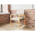 thumbnail image 5 of Pemberly Row Waiting Reception Guest Chair Wood Frame in Brown, 5 of 5