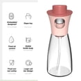 thumbnail image 3 of Olive Oil Sprayer for Cooking Set – Olive Oil Sprayer and Glass Oil Bottle with Measuring Pump Drip-Free - pink, 3 of 6