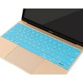 thumbnail image 2 of Mosiso Keyboard Cover for MacBook Pro 13 Inch 2017 & 2016 Release A1708 Without Touch Bar, MacBook 12 Inch A1534 Protective Skin, Aqua Blue, 2 of 4