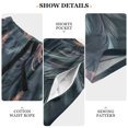 thumbnail image 6 of joogoo Mens Swim Trunks Holographic Forest Pattern Beach Shorts Drawstring Elastic Waist Swimwear Bathing Suits S, 6 of 7