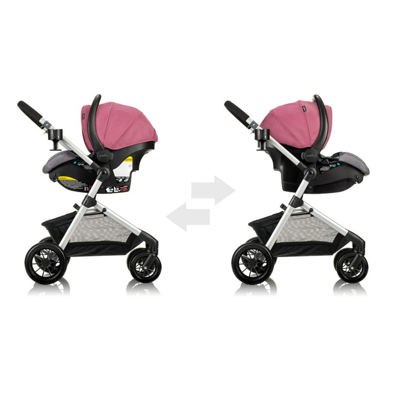 Evenflo pivot travel system dusty rose hotsell