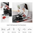 thumbnail image 4 of Christmas Tree Throw Flannel Blanket 50x60In Fir Leaf Xmas Balls Winter Snowflake Black Super Soft Cozy Bed Blanket, Lightweight Plush Fuzzy Bed Throw for Bedroom Sofa Couch Living Room, 4 of 4