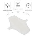 thumbnail image 5 of KAKOWELY 3 Pcs Serviettes Hygiéniques Réutilisables pour Femmes Filles (Blanc), 7.09"X3.54"X0.08 Pouces, 5 of 5