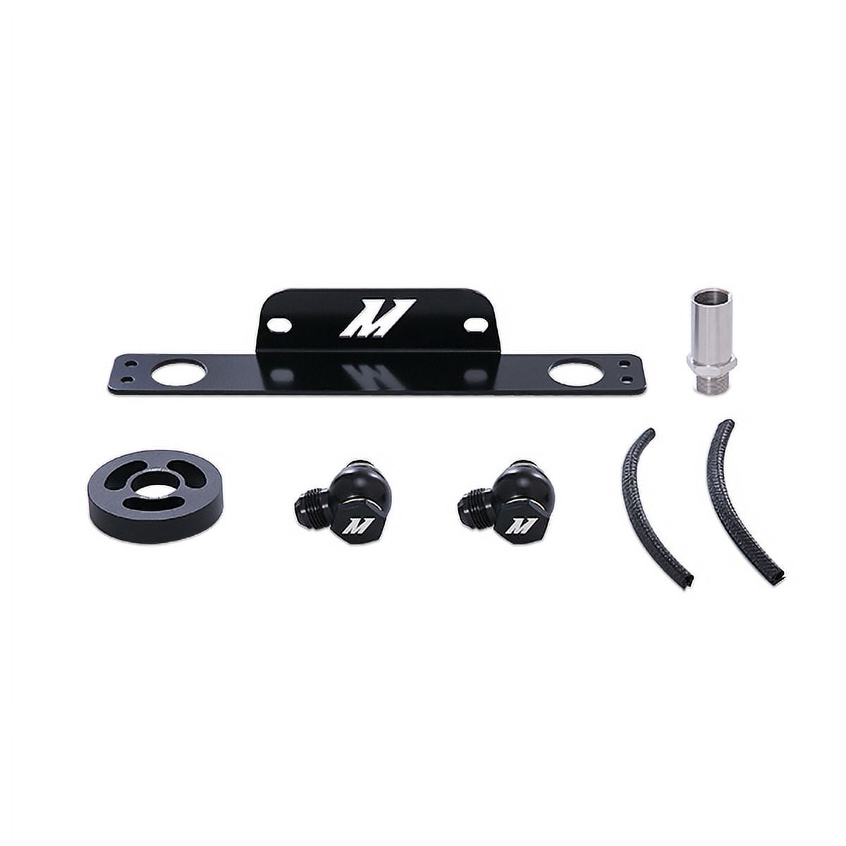 Mishimoto MMOC-CSS-10SL Oil Cooler Kit Non-Low Temp Thermostatic Compatible With Chevrolet Camaro SS 2010-2015 Silver