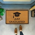 thumbnail image 3 of Graduation Season Front Door Mat 2025 Welcome Mat For Front Door With Non Backing Easy To Clean Entry Mats For Indoor Outdoor Porch Home Sized Throw Blanket Furry Rugs Rugs Dorm Room Huge Blanket, 3 of 4