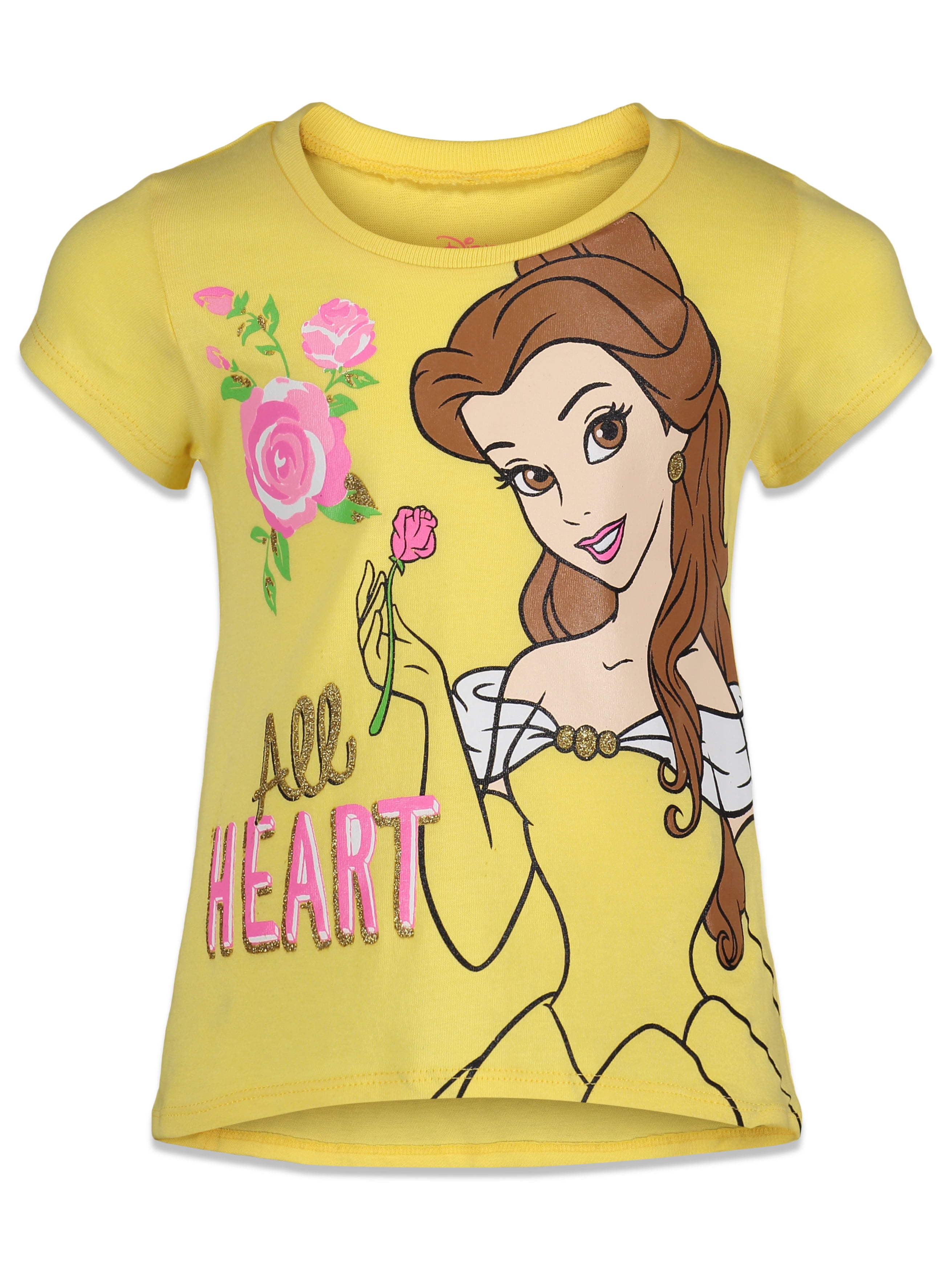 Disney Princesses Toddler Girls T-Shirts Cinderella Ariel More Various Sizes NWT