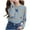 Gray, variant on Toddler Girls Cute Long Sleeve Shirts Kids Loose Soft Star Printed Crewneck Tunic Tops 2025 Spring Fall Casual Tees Blouses 3-14 Years