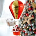 thumbnail image 3 of Matsuzay Navidad Interior Papá Noel Globo de aire caliente Ventana Colgante Techo Adorno colgante Centro comercial Suministros para fiestas Kits de decoración para fiestas, 3 of 6