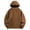 Coffee men plus size zip up hooded jacket a1, variant on sdhkgrrt Men Plus Size Zip Up Hooded Jacket Fall Winter Casual Loose Windbreaker Outdoor Work Wear, Black 5XL