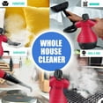 thumbnail image 3 of Comforday Red Handheld Steam Cleaner with 9-Piece Accessories for Stain Removal, Carpets, Curtains, Car Seats, 3 of 14