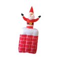 thumbnail image 4 of Lipstore Inflatable Santa Outdoor Christmas Decorations 5 ft Holiday Decor Chimney Santa, 4 of 7