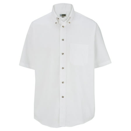 Men's Big And Tall Button Down Poplin Shirt, WHITE, 2XLT