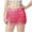 Hot Pink, variant on Mrat Women's Denim Mini Skirt Women's Belly Dance Sequins Women Skirts Summer Tassel Dance Skirt Bohemian Drawstring Ruched Ruffle Tassel Hip Scarf Lace Up Skirt Orange Free Size